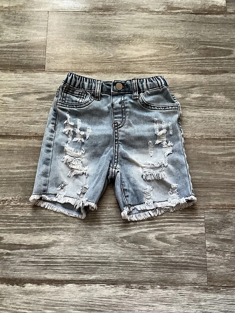 Boy’s Distressed Denim Jean Shorts